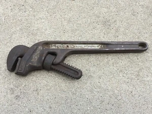 Vintage RIDGID Tools Heavy Duty 14" Offset Angle Pipe Wrench, E14, Made in USA - Picture 1 of 2