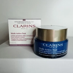 CLARINS MULTI ACTIVE NUIT REVITALISIERENDE NACHTCREME Neu 50ml/1,6 oz - Bild 1 von 4