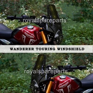 Compatible Para Triumph Velocidad 400" Wandered Touring Ahumado Pantalla / Quita - Imagen 1 de 2