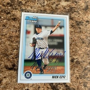 Nick Czyz Signed 2010 Bowman Rc Auto Seattle Mariners