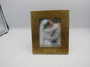 Vintage Art Nouveau Brass Tone Picture Frame. M.W. Carr and Co. 3x4 Wedding - Picture 1 of 8