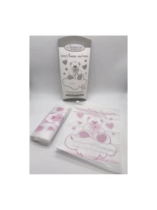 5 SACCHETTI PVC TRASPARENTI CORREDINO CHIUSURA ERMETICA 25x32 NANCY BABY