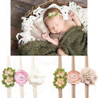 Handmade Newborn Baby Girls Flower Headband Infant Toddler Knot Hair Band Sets
