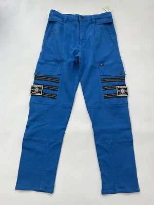 Guess Men’s Places+Faces Cargo Jeans Relaxed Fit Comfort Stretch In Blue Size 32 - Image 1 of 4