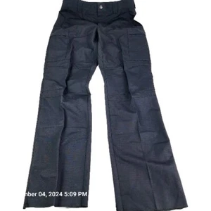 Pantalones azules para mujer 10R tácticos patrulla azul policía seguridad carga dobladillo crudo nuevos - Imagen 1 de 8