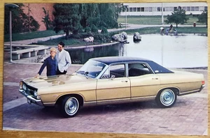 Ford Torino 1968 sedán de 4 puertas postal publicitaria auto sin usar - Imagen 1 de 1