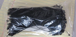 600 5" SECUR-A-TIE VERSTELLBAR PERLENSCHLAUFENVERSCHLÜSSE SCHWARZ keine Waffe erforderlich AVERY - Bild 1 von 6