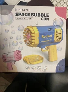 Automatisches 40H Seifenblasenspielzeug (gelbe & blaue Farbe) Requisite/Neu im Karton - Bild 1 von 4