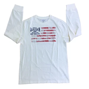 Polo Ralph Lauren Shirt Crew Neck Sz XL (18-20) Youth Long Sleeve Flag American - Picture 1 of 9