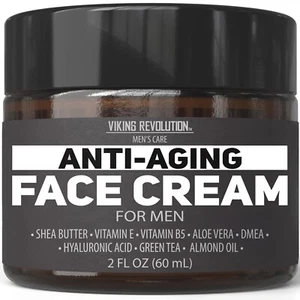 Crema facial antienvejecimiento para hombre - Crema hidratante facial para hombre con ácido hialurónico - Imagen 1 de 7