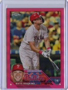 2023 Topps Chrome Magenta Refractors #25 Rhys Hoskins Serial #312/399 - Picture 1 of 1
