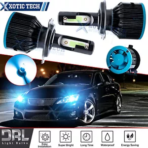 Pair Super Bright 8000K Ice Blue H4 LED Bulb Headlight For Toyota Tundra VW Fit - Picture 1 of 12