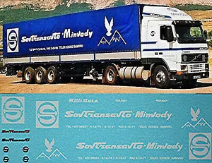 Sovtransvato-Minvody 1:50 Camión Calcomanía Blanca LKW - Imagen 1 de 3