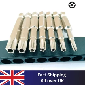 5 Point Security Star Torx Screwdriver Bits Set T10-T40 2-Inch Length 7 Pieces - Picture 1 of 5
