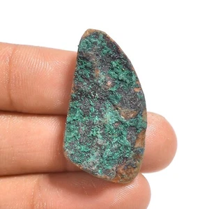 Natural Azurite Malachite Gemstone 39.00 Cts Loose Fancy Druzy From 34X18X7 mm - Picture 1 of 6