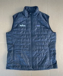 Patagonia Nano Puff Insulated Vest Men’s Large Black Full-Zip Hiking Tropicana - Picture 1 of 6
