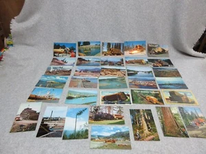 Old OREGON LOGGING POSTCARDS Trains Trucks Mills Forest  33 Different  UNUSED - Picture 1 of 12