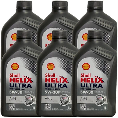 6x1 Liter Shell Helix Ultra Professional AM-L 5W-30 Motoröl 5W30 BMW LL-04  - Bild 1 von 2