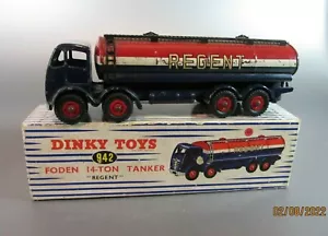 Vintage Dinky Toys Diecast # 942 Foden 14-Ton Tanker REGENT by MECCANO w/ Box - Picture 1 of 11