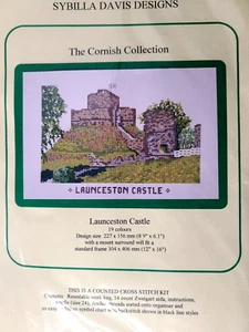 Sybilla Davis Launceston Castle Counted Cross Stitch Kit Cornish Collect England - Picture 1 of 4
