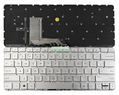 New HP Spectre Pro x360 G1 G2 TPN-Q157 Laptop Keyboard US Silver With Backlit - Image 1 of 3