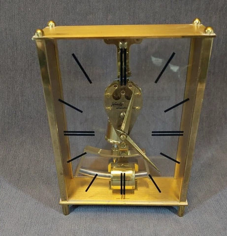 Vintage Kieninger & Obergfell Kundo Electronic, Impulse, Skeleton Clock, Working Cover