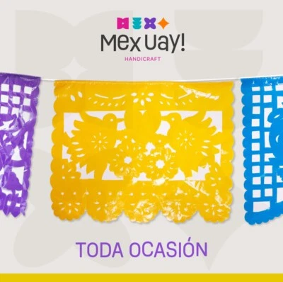 Pancartas de fiesta de ocasión de hoy ~ Paquete de 3 pancartas de 18 pies cada una - Papel picado de plástico. Foto 1 de 4