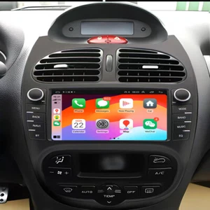 7'' Android 14 Stereo Radio 2+32GB GPS Head Unit Player For Peugeot 206 1999-08 - Picture 1 of 24