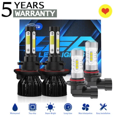 Faros LED blancos 8000K para Ford F-250 Super Duty 2010-2014 + bombillas antiniebla Foto 1 de 4