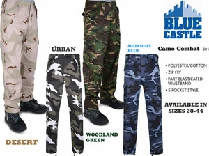 Pantalones cargo de cintura ligera para hombre Pantalones de trabajo de combate Pantalones nuevos 4 colores - Imagen 1 de 6