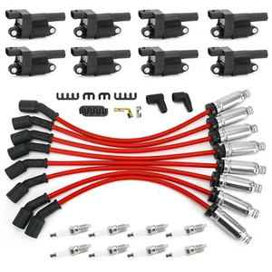 8x UF414 Ignition Coils & Spark Plugs & Wires Set for 05-15 GMC Savana 1500 2500 - Foto 1 di 14