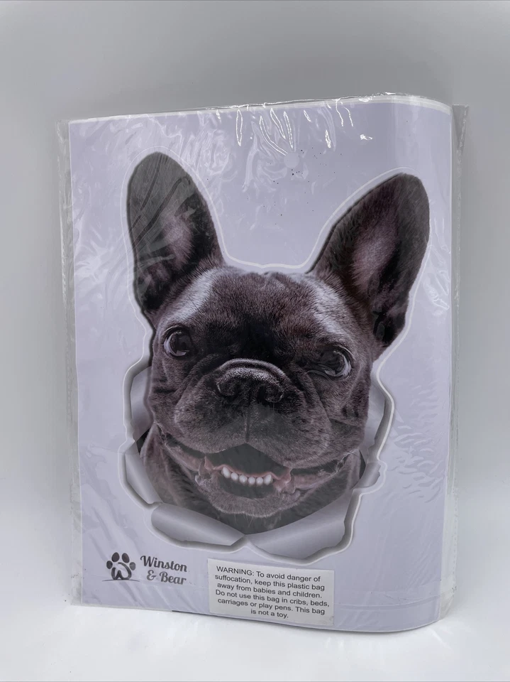 ¡Nuevo! Pegatinas 3D para perro - Pack de 2 - Pegatinas Bulldog Francés para pared Foto 1 de 4