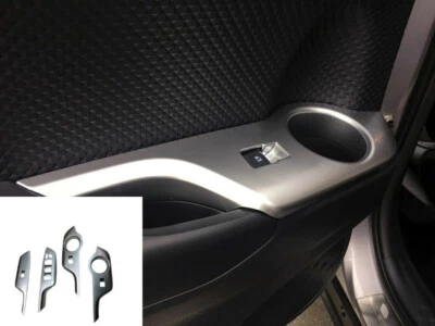 Para Toyota C-HR CHR ABS Accesorios Mate Puerta Ventana Elevador Interruptor Borde 2016-2020 Foto 1 de 4