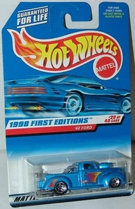 Camión Ford Hot Wheels 1998 primeras ediciones 20/40 40 #654 plata azul variación - Imagen 1 de 1
