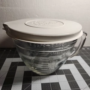 Ciotola di miscelazione Pampered Chef 2 qt/8 tazze con coperchio manico versare beccuccio batteria ciotola - Foto 1 di 6