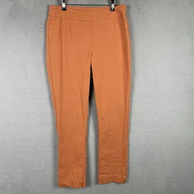 Soft Surroundings Pull On Pants Women's Size M Petite Orange Stretch Casual - Image 1 of 4
