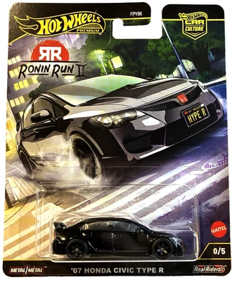 Hot Wheels Car Culture Ronin Run II '07 Honda Civic Type R Chase Car 0/5 Foto 1 de 4