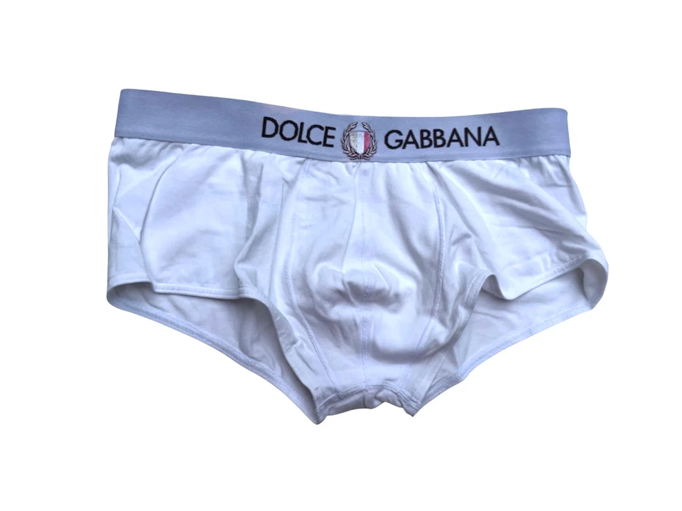 "DC" Vintage Dolce & Gabbana Bolsa Branca Cueca Baú - Masculina XS/S - Imagem 1 de 1