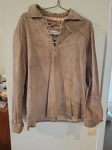 Vintage Hirschleder Trading Post Pullover Erwachsene Größe XL Beige Made In Korea - Bild 1 von 11