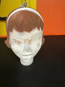 Vintage Poloron Empire Choir Girl Blow Mold Replacement Head Used - Picture 1 of 2