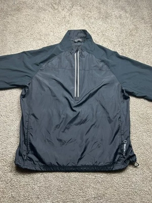 Camisa Sunice Para Hombres XL Negra Winbreaker Manga Corta 1/4 Bolsillos con Cremallera Golf Adulto Foto 1 de 4