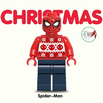 Personalizado Marvel Spiderman Navidad Suéter 2 Pulgadas Regalo para Navidad Llavero Foto 1 de 2