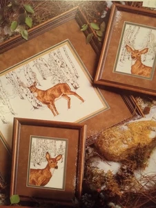 Winter Woods Deer Cross Stitch Pattern Snow Deer Portrait Cross Stitch Pattern - Picture 1 of 1