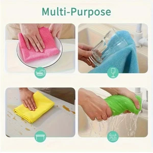 10pcs Multi-Purpose Microfiber Cleaning Cloths – Quick-Dry, Washable, Gift Box - Picture 1 of 6