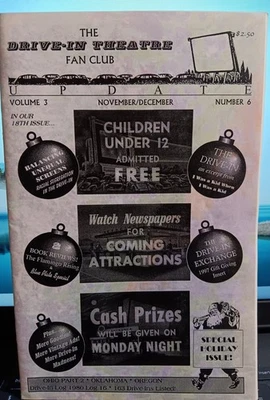 Drive in theatre fanzine No 6 Volume 3 1997 Nov Dec & Carrolltown PA ticket stub - Bild 1 von 4