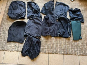 Lot x 13-Golf Bag Rain Cover Rain Waterproof Hood Black Club Protection Wet - Picture 1 of 10