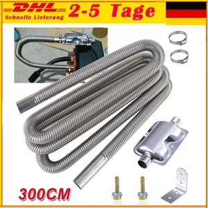 Abgasrohr Abgasschlauch Diesel Standheizung Schalldämpfer Auspuff 3m + φ25mm DE - Bild 1 von 11