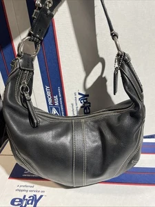 Coach 10031 Soho Hobo Black Leather Handbag - Picture 1 of 14
