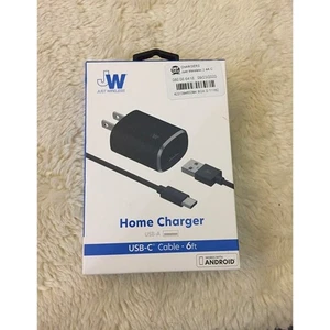 Just Wireless 2.4A/12W Home Charger-6ft TPU USB-C to A Cable - Picture 1 of 1