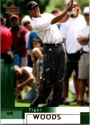 Base de golf UD Upper Deck 2002 #1 Tiger Woods Foto 1 de 2